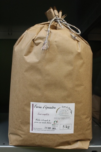 Farine d'épeautre semi-complète - 5 kg