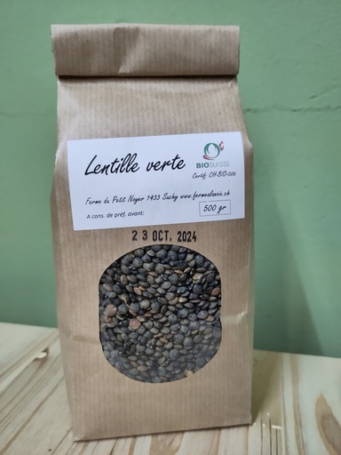 [LV05] Lentilles vertes - 500 gr