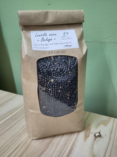 [LN1] Lentilles noires "Beluga" - 1 kg